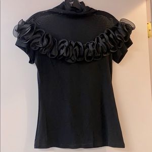 Women’s top with ruffle detail